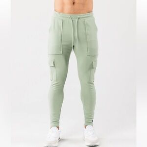 NWT Alphalete Identity Cargo joggers - M - sage green